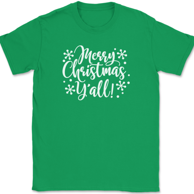 Merry Christmas Yall T-Shirt Mens Tee - Image 7