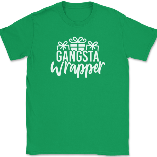 Gangsta Wrapper T-Shirt Mens Tee - Image 7