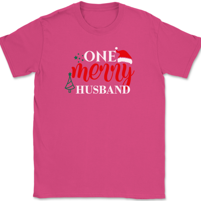 One Merry Husband T-Shirt Mens Tee - Image 8