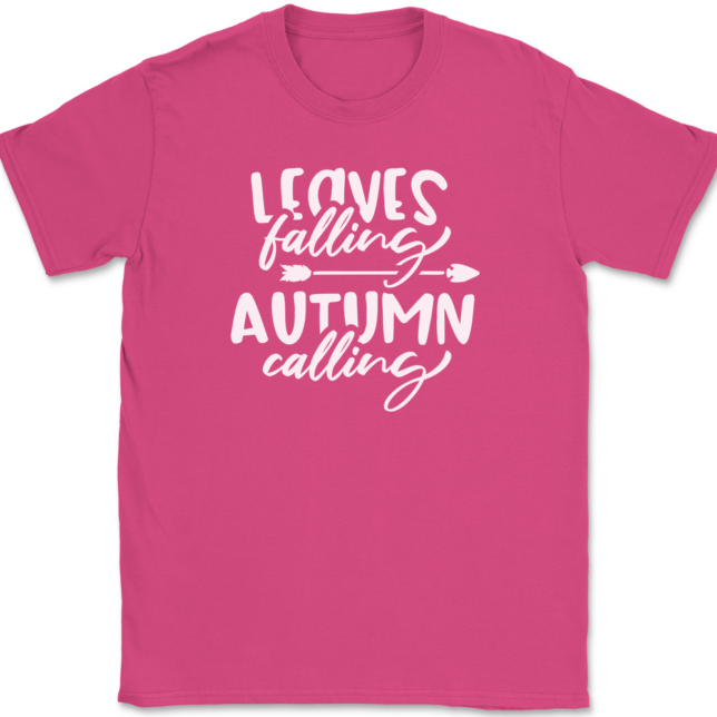 Leaves Falling Autumn Calling T-Shirt Mens Tee - Image 8