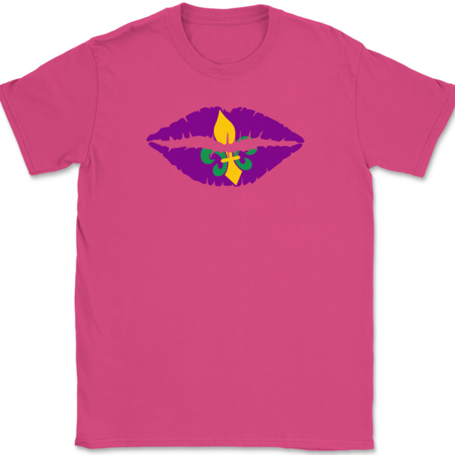 Fleur-de-Lips Mardi Gras T-Shirt Mens Tee - Image 8