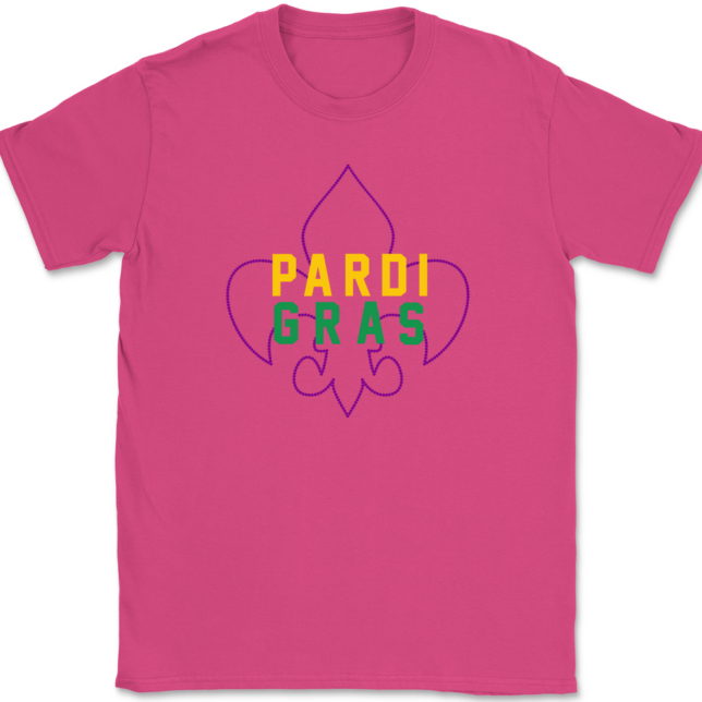 Mardi Gras Pardi Gras T-Shirt Mens Tee - Image 8