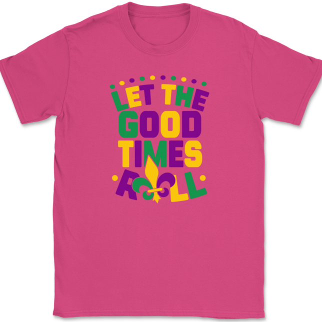 Let The Good Times Roll Mardi Gras T-Shirt Mens Tee - Image 8