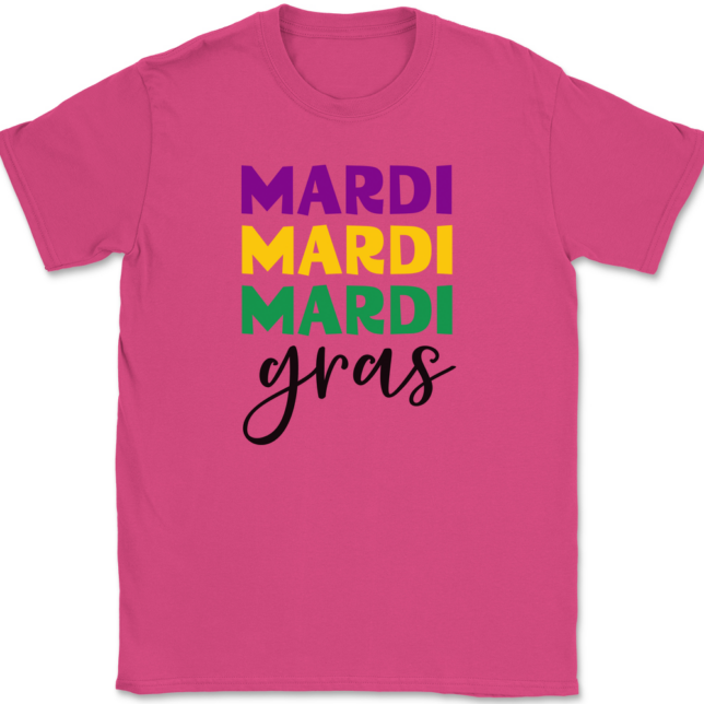 Mardi Gras Bold T-Shirt Mens Tee - Image 8