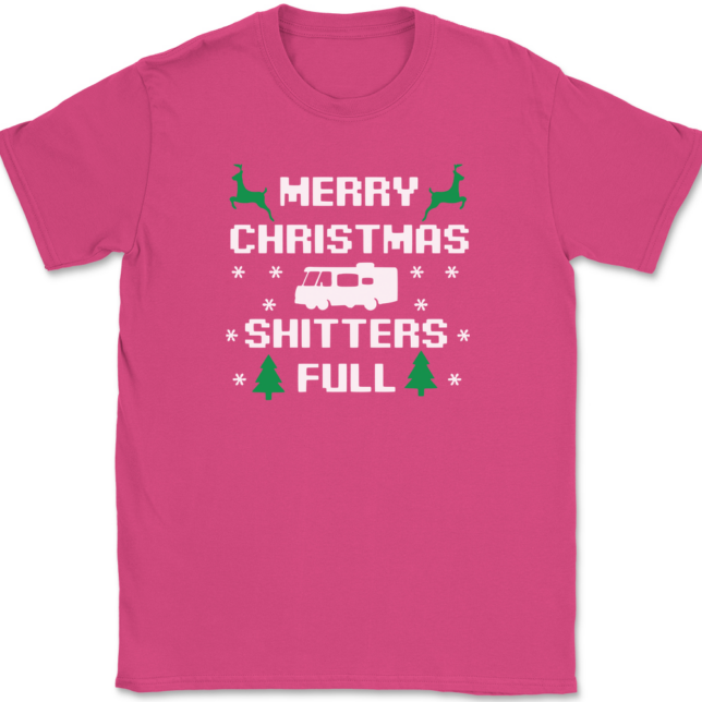 Merry Christmas Shitters Full T-Shirt Mens Tee - Image 8