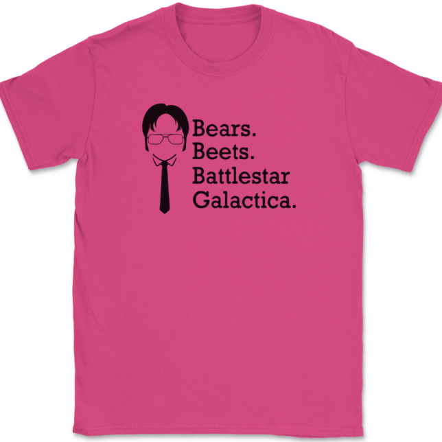 Bears Beets Battlestar Galactica T-Shirt Mens Tee - Image 8