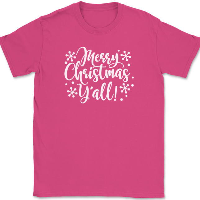 Merry Christmas Yall T-Shirt Mens Tee - Image 8