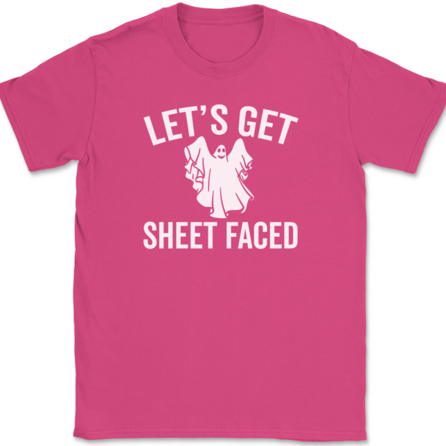 Let's Get Sheet Faced T-Shirt Mens Tee - Image 8