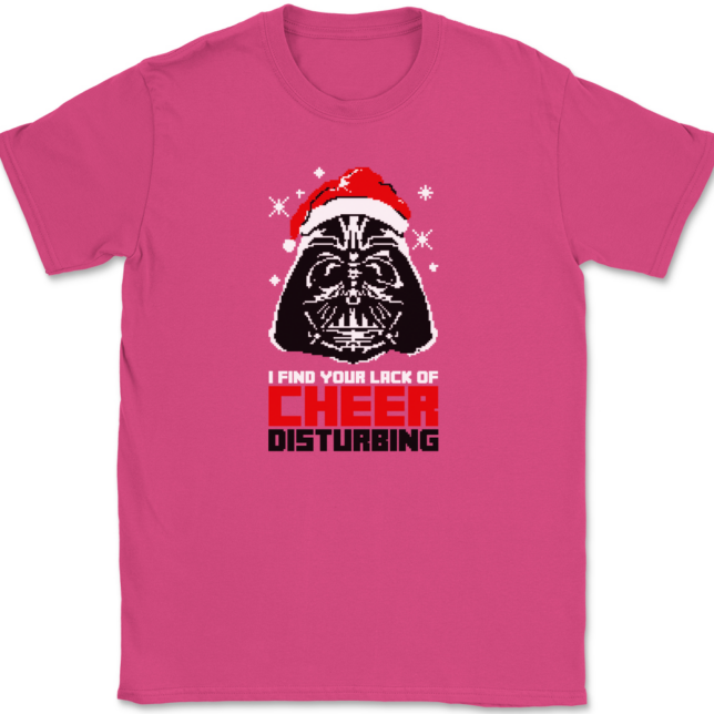 I Find your Lack of Cheer Disturbing T-Shirt Mens Tee - Image 8