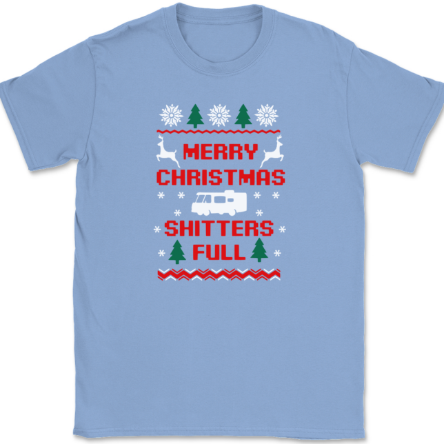 Merry Christmas Shitters Full T-Shirt Mens Tee - Image 9