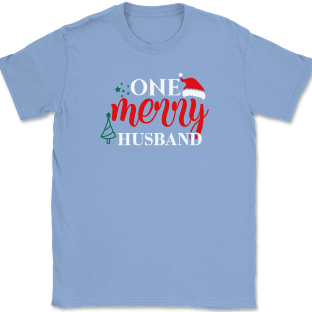 One Merry Husband T-Shirt Mens Tee - Image 9