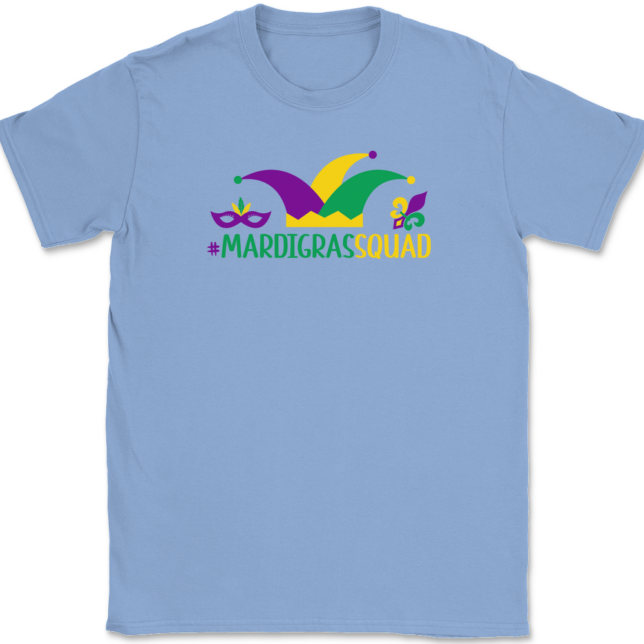 Mardi Gras Squad T-Shirt Mens Tee - Image 9