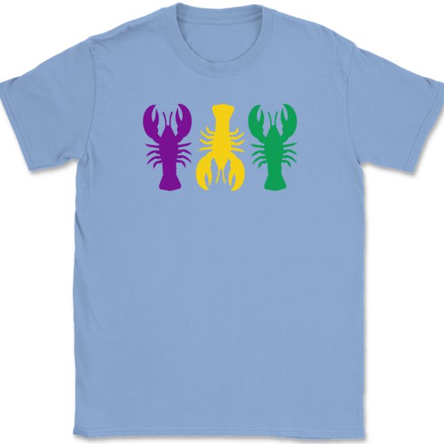 Mardi Gras Crawfish T-Shirt Mens Tee - Image 9