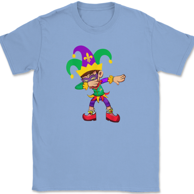 Dabbing Mardi Gras T-Shirt Mens Tee - Image 9