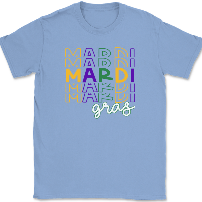 Mardi Gras Stack T-Shirt Mens Tee - Image 9