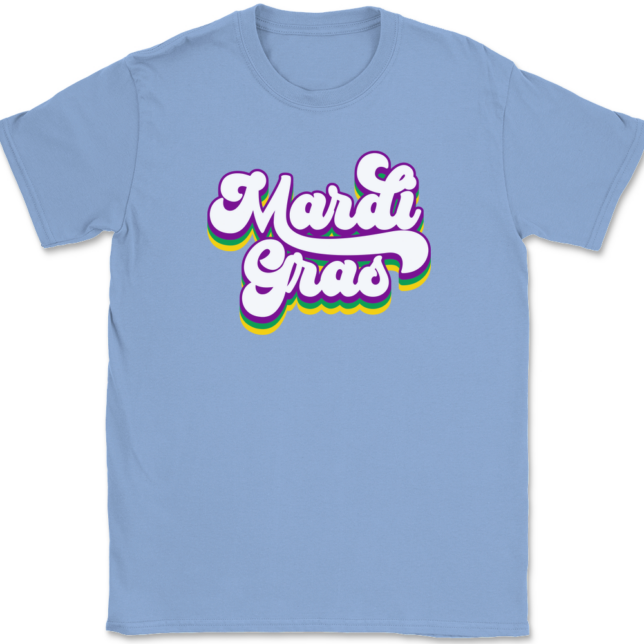 Mardi Gras Retro T-Shirt Mens Tee - Image 9