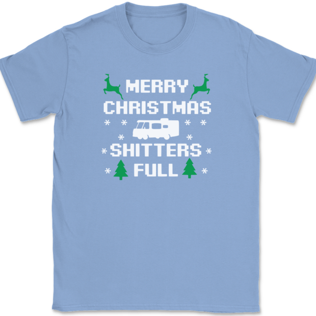 Merry Christmas Shitters Full T-Shirt Mens Tee - Image 9