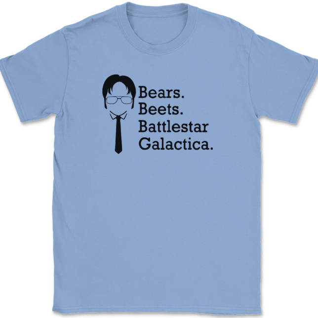 Bears Beets Battlestar Galactica T-Shirt Mens Tee - Image 9