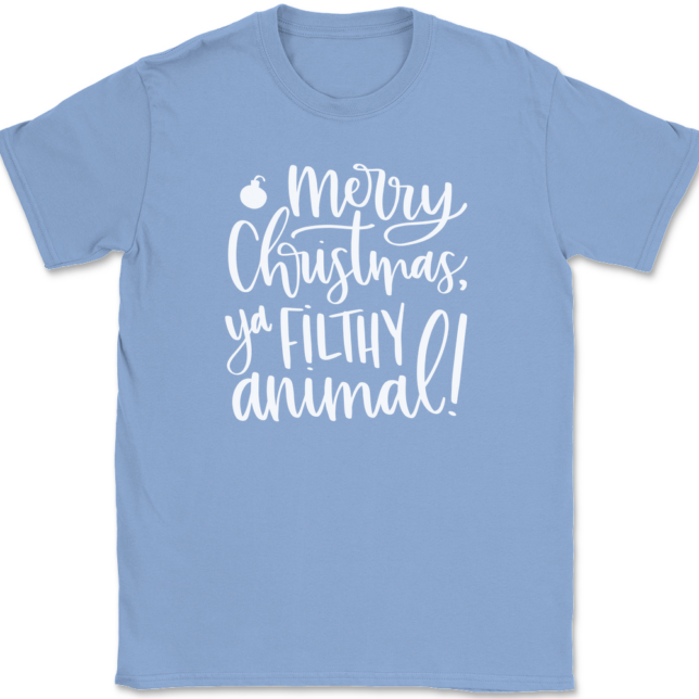 Merry Christmas Ya Filthy Animal T-Shirt Mens Tee - Image 9