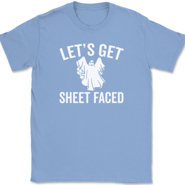 Let's Get Sheet Faced T-Shirt Mens Tee - Image 9