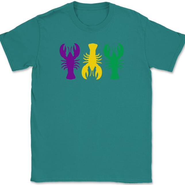 Mardi Gras Crawfish T-Shirt Mens Tee - Image 10