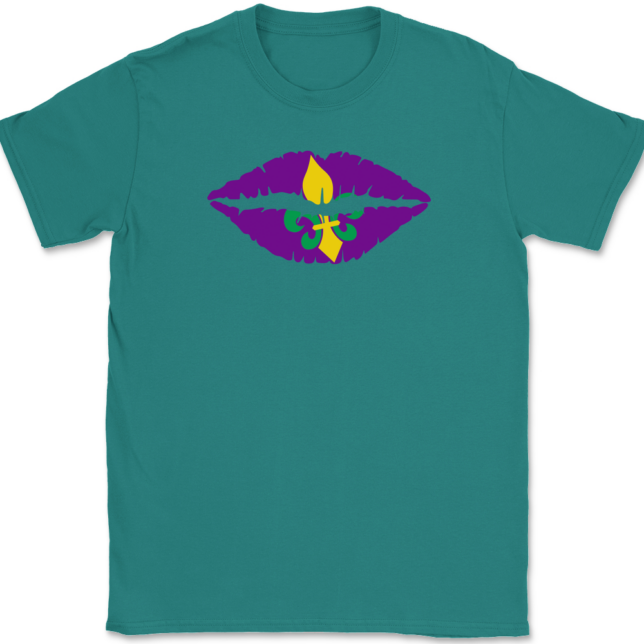 Fleur-de-Lips Mardi Gras T-Shirt Mens Tee - Image 10