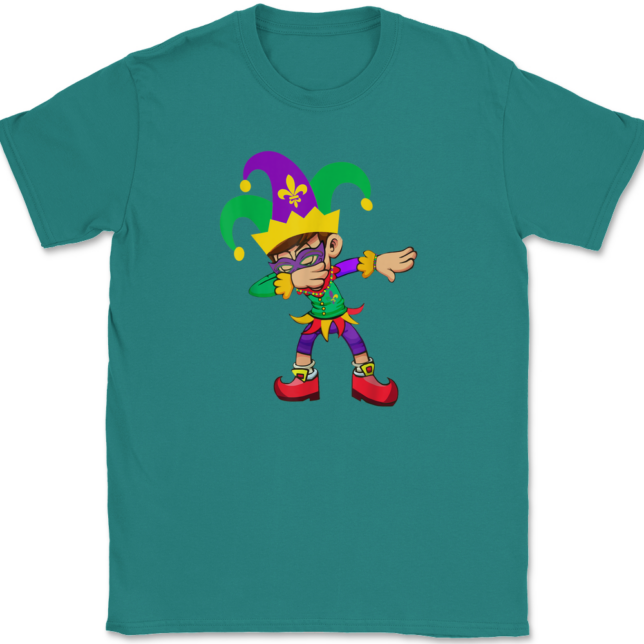 Dabbing Mardi Gras T-Shirt Mens Tee - Image 10