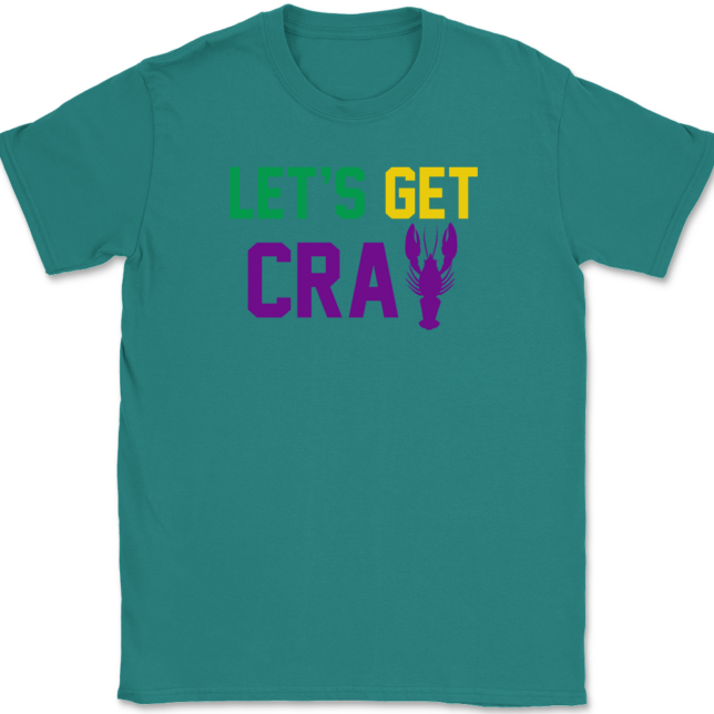 Lets Get Cray Mardi Gras T-Shirt Mens Tee - Image 10