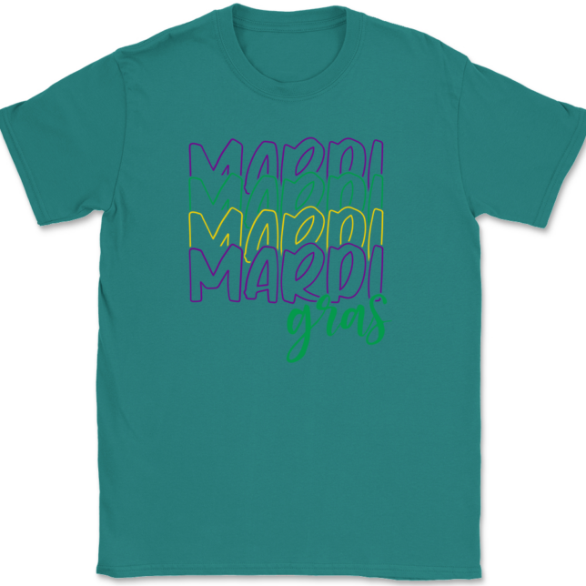 Mardi Mardi Mardi Mardi Gras T-Shirt Mens Tee - Image 10