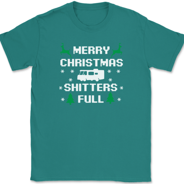 Merry Christmas Shitters Full T-Shirt Mens Tee - Image 10