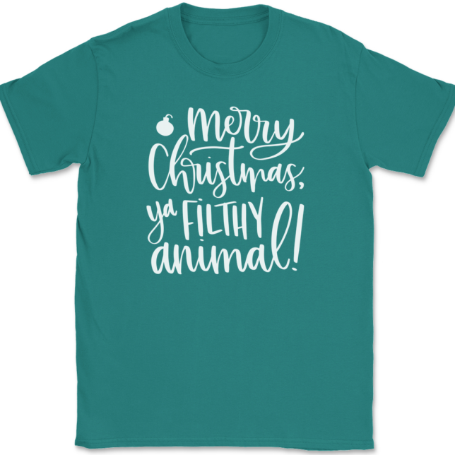 Merry Christmas Ya Filthy Animal T-Shirt Mens Tee - Image 10