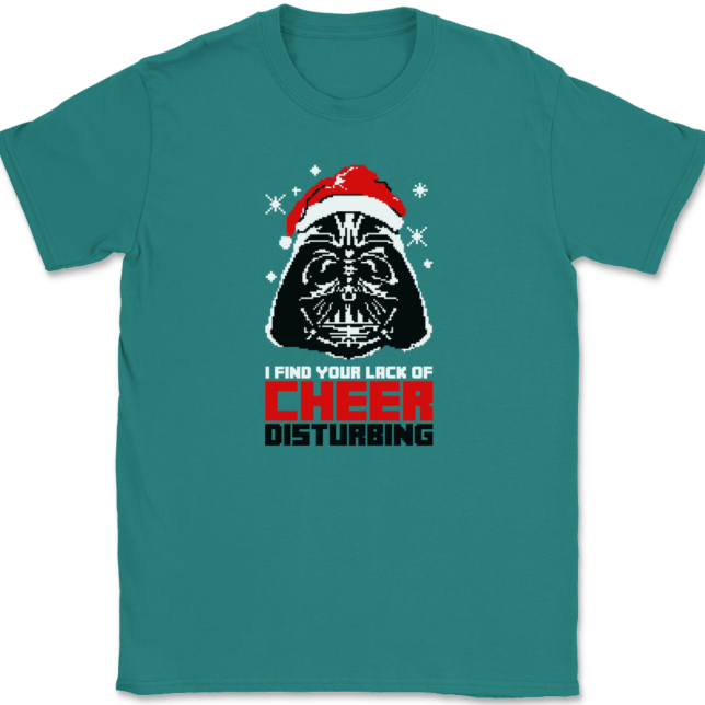 I Find your Lack of Cheer Disturbing T-Shirt Mens Tee - Image 10