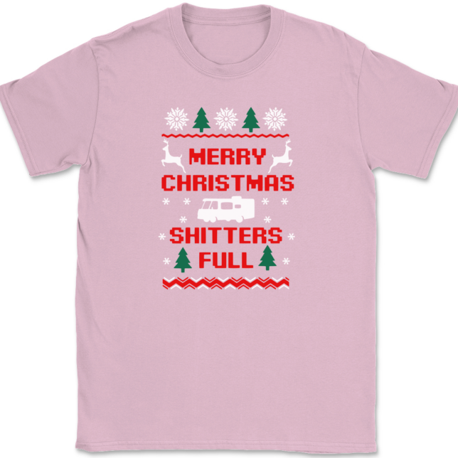 Merry Christmas Shitters Full T-Shirt Mens Tee - Image 11