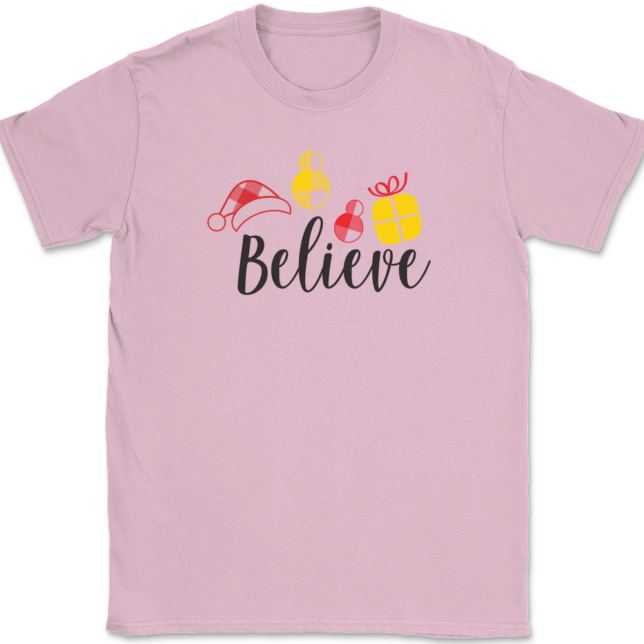 Christmas Believe T-Shirt Mens Tee - Image 11