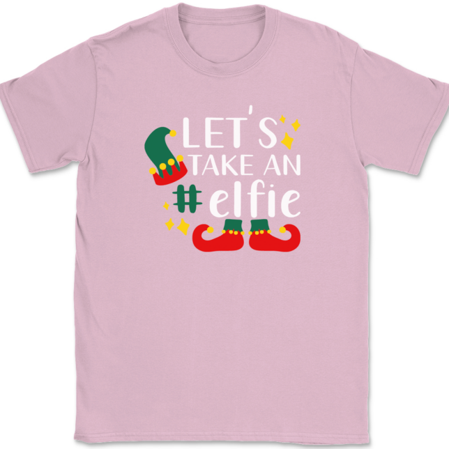 Let's Take An Elfie T-Shirt Mens Tee - Image 11