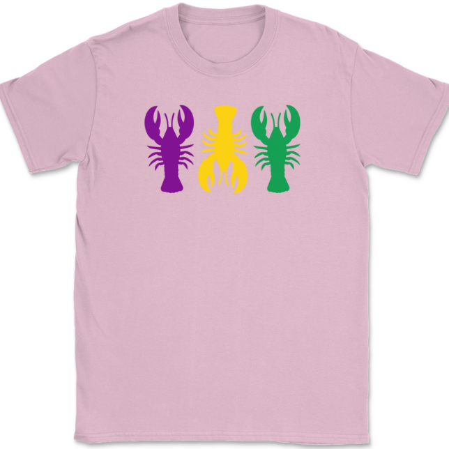 Mardi Gras Crawfish T-Shirt Mens Tee - Image 11