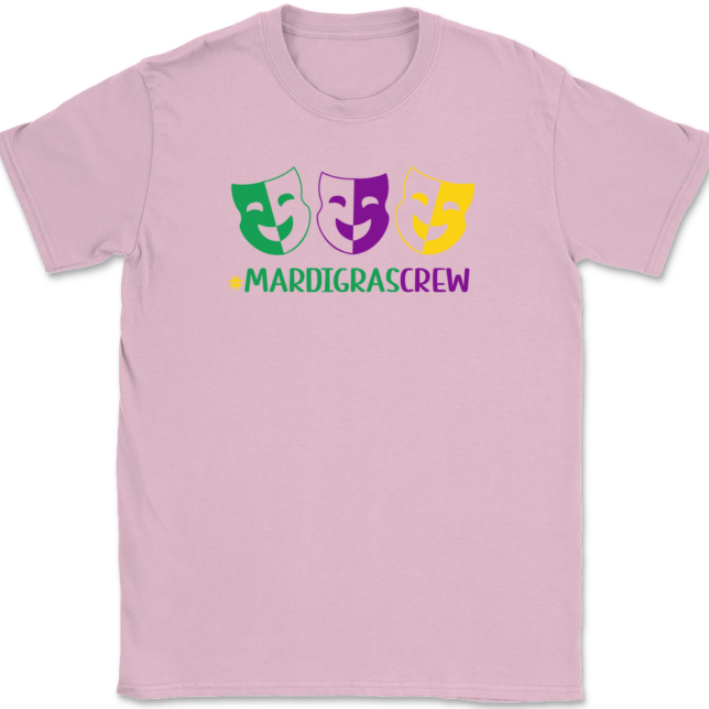 Hashtag Mardi Gras Crew T-Shirt Mens Tee - Image 11