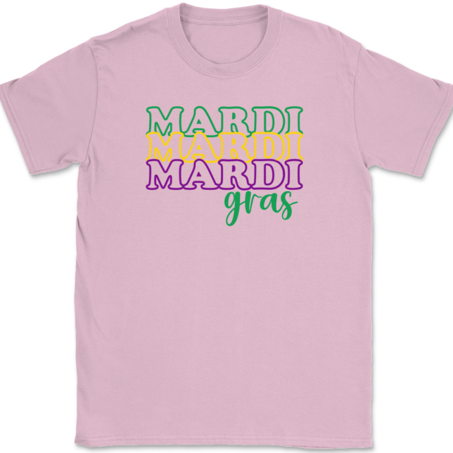 Triple Mardi Gras T-Shirt Mens Tee - Image 11