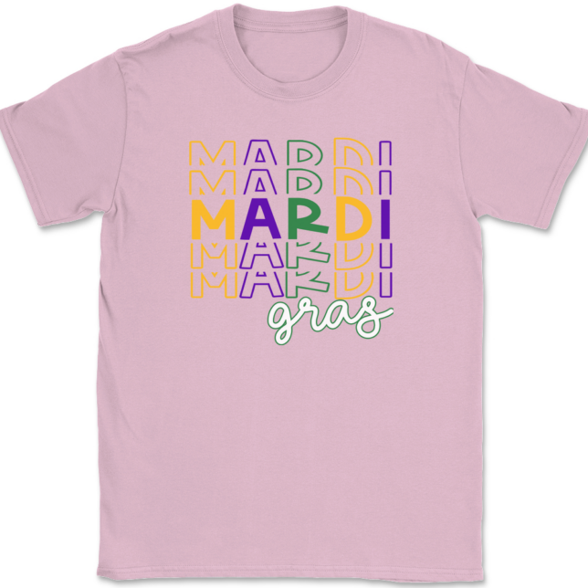 Mardi Gras Stack T-Shirt Mens Tee - Image 11