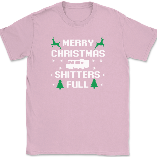 Merry Christmas Shitters Full T-Shirt Mens Tee - Image 11