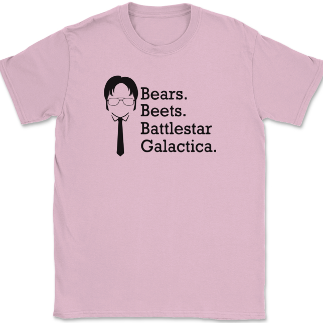 Bears Beets Battlestar Galactica T-Shirt Mens Tee - Image 11