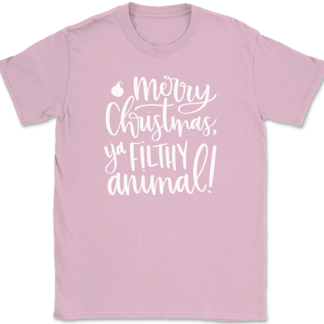 Merry Christmas Ya Filthy Animal T-Shirt Mens Tee - Image 11