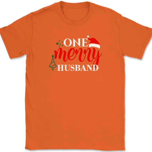 One Merry Husband T-Shirt Mens Tee - Image 12