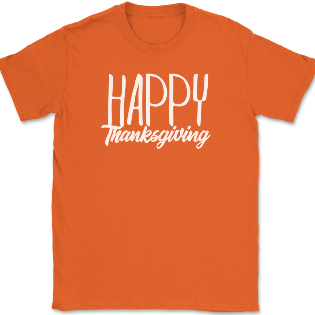 Happy Thankgiving T-Shirt Mens Tee - Image 12