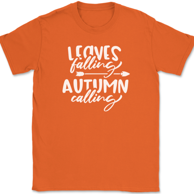 Leaves Falling Autumn Calling T-Shirt Mens Tee - Image 12