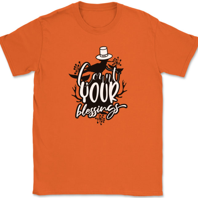 Count Your Blessings T-Shirt Mens Tee - Image 10