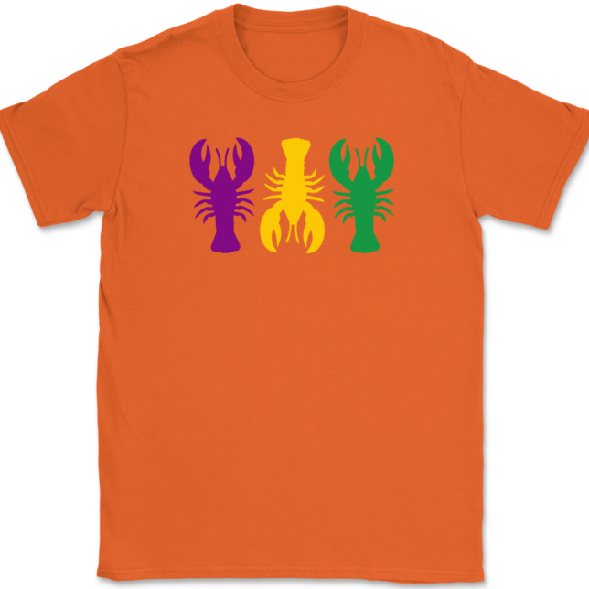 Mardi Gras Crawfish T-Shirt Mens Tee - Image 12