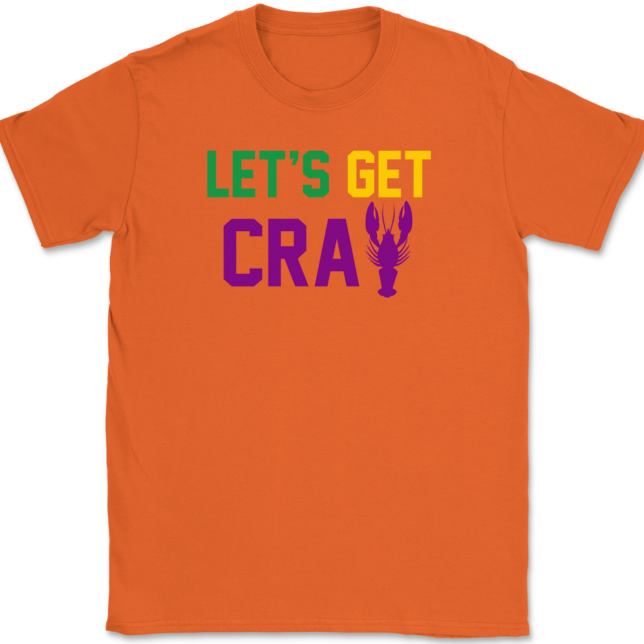 Lets Get Cray Mardi Gras T-Shirt Mens Tee - Image 12