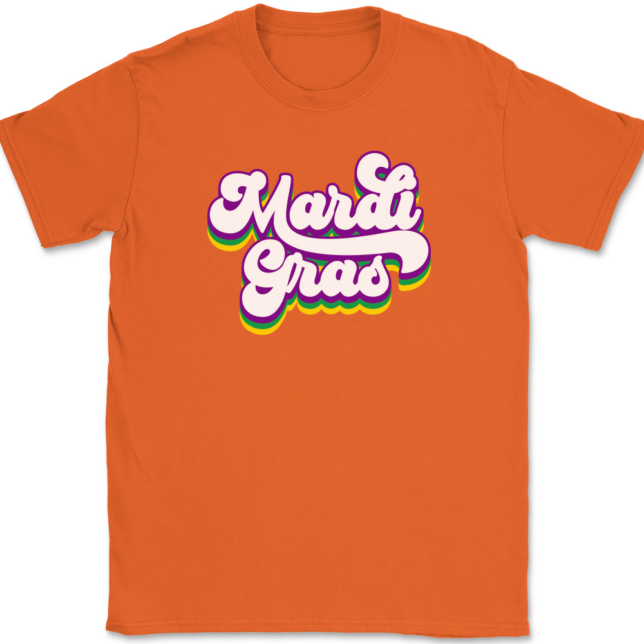 Mardi Gras Retro T-Shirt Mens Tee - Image 12