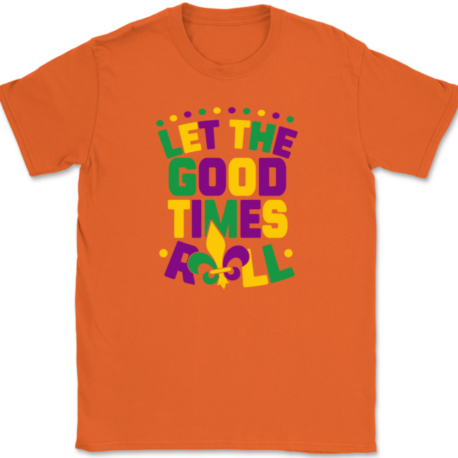 Let The Good Times Roll Mardi Gras T-Shirt Mens Tee - Image 12